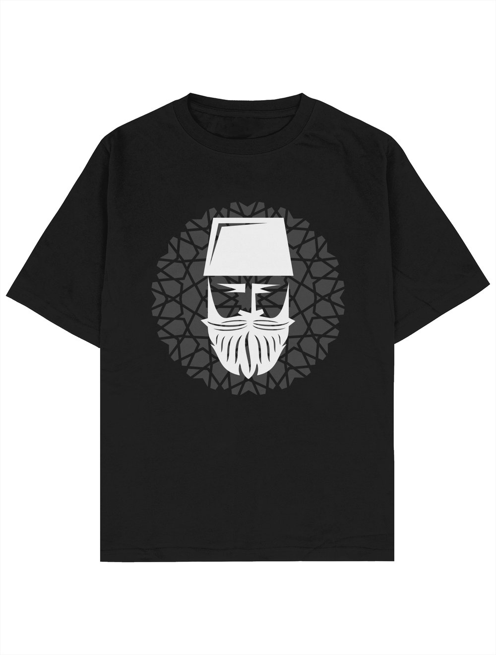 Ottoman Oversize TShirt Beyaz Baskı