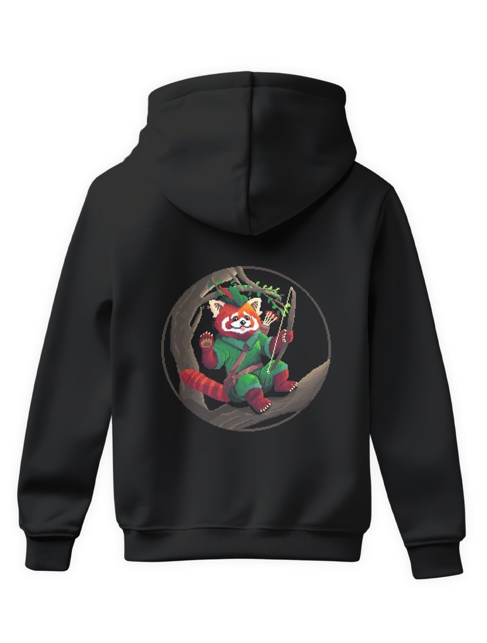 Ranger Red Panda Hoodie Sırt Baskı