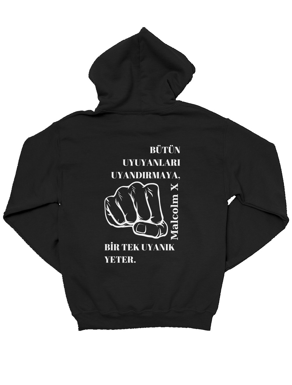 X Oversize Hoodie Siyah