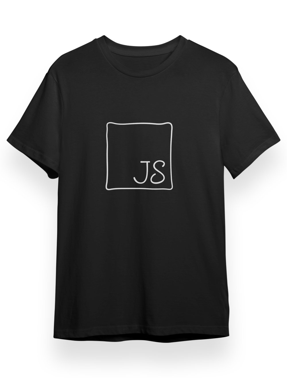 Javascript Baskılı Siyah Yazılımcı T-shirt