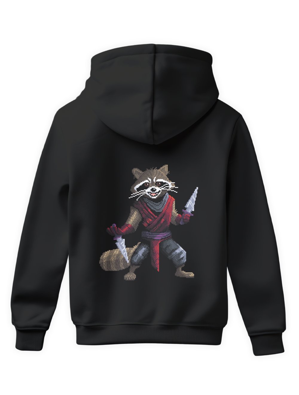 Rogue Raccoon Hoodie Sırt Baskı
