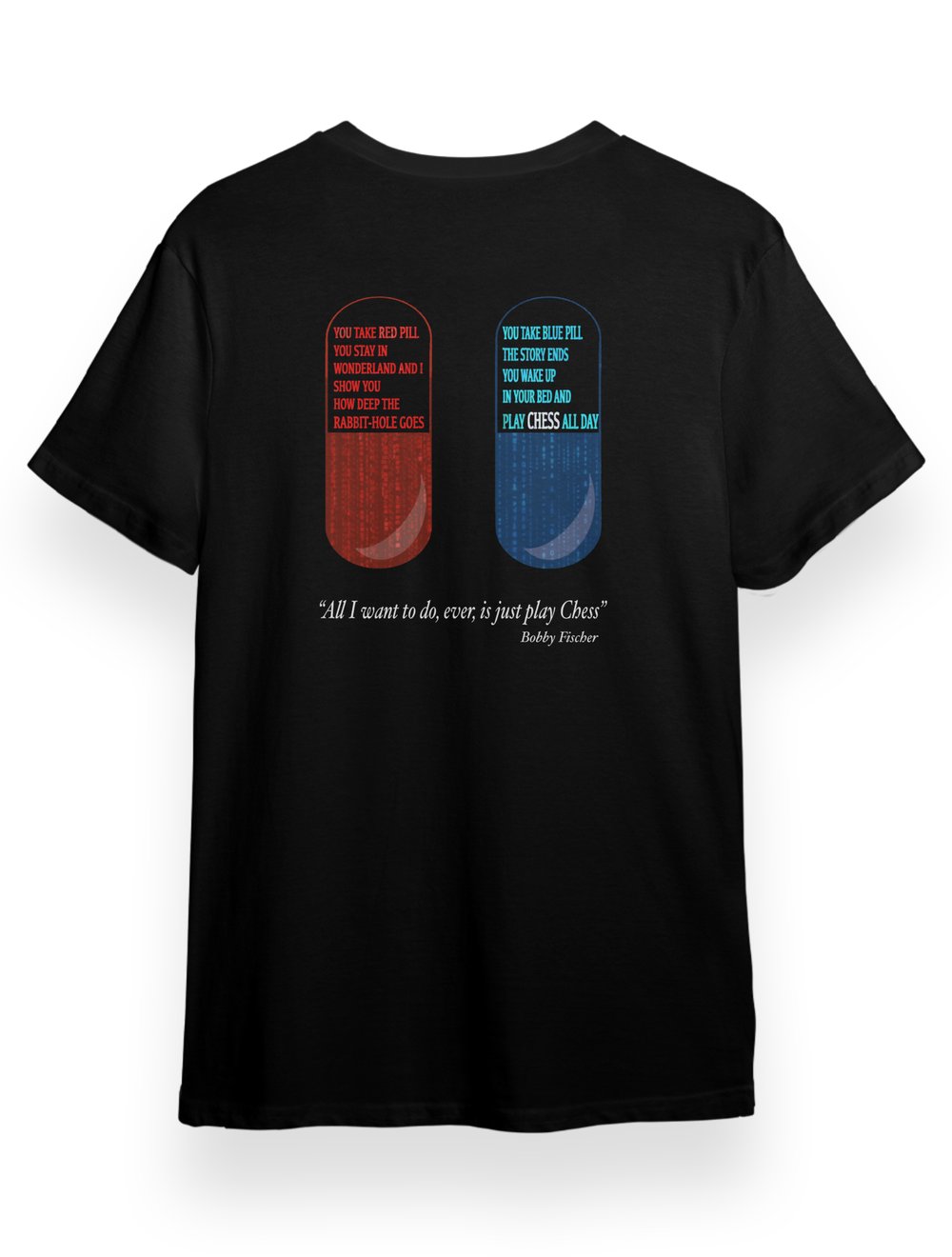 SatranChess Matrix TShirt Sırt Baskı