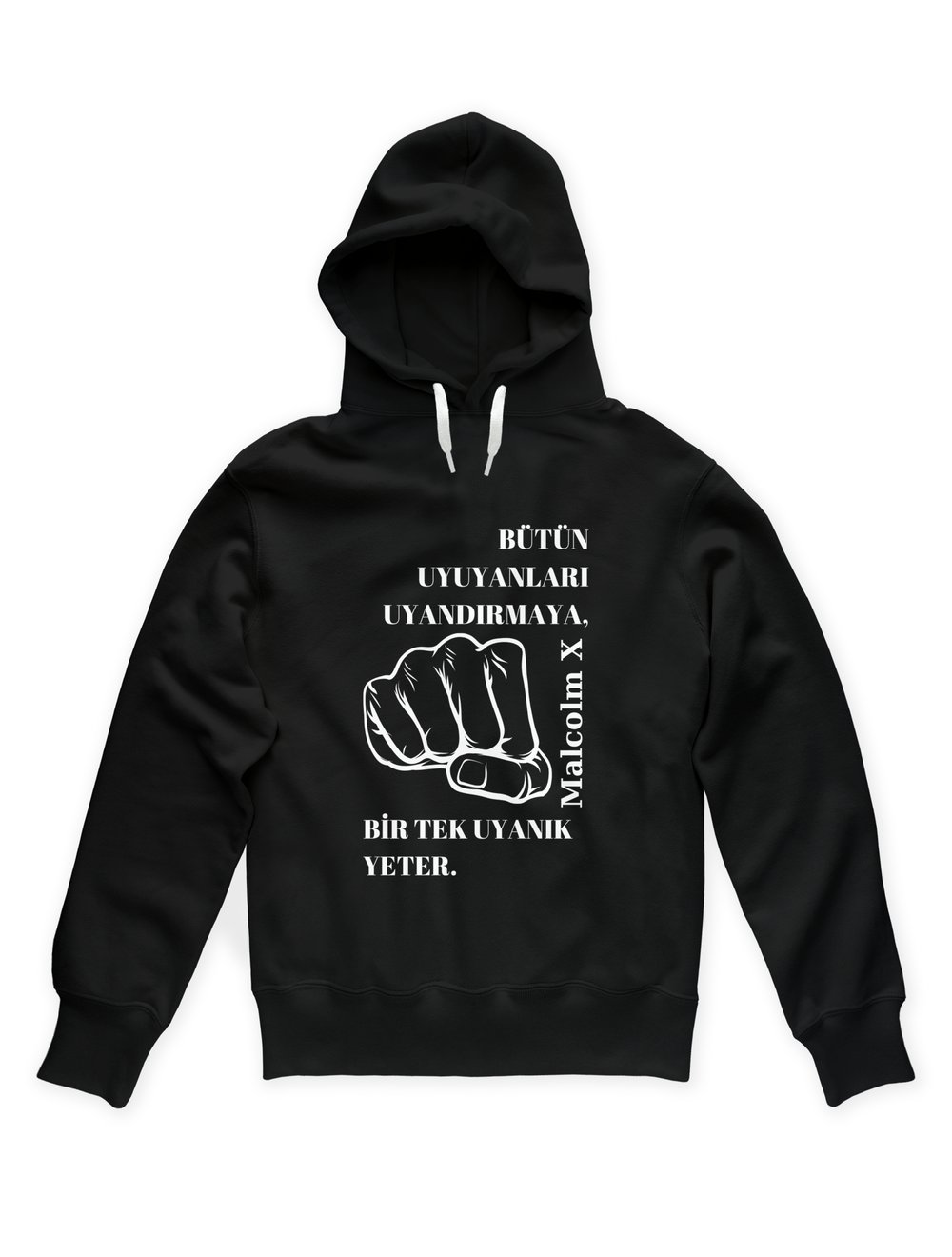 X Hoodie Siyah