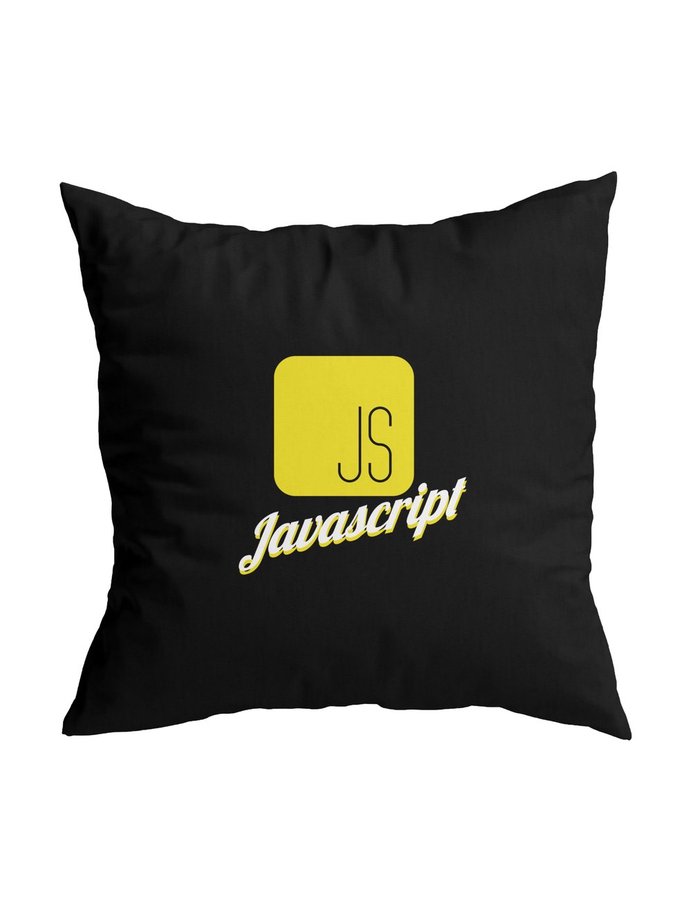 Javascript Baskılı Siyah Yastık