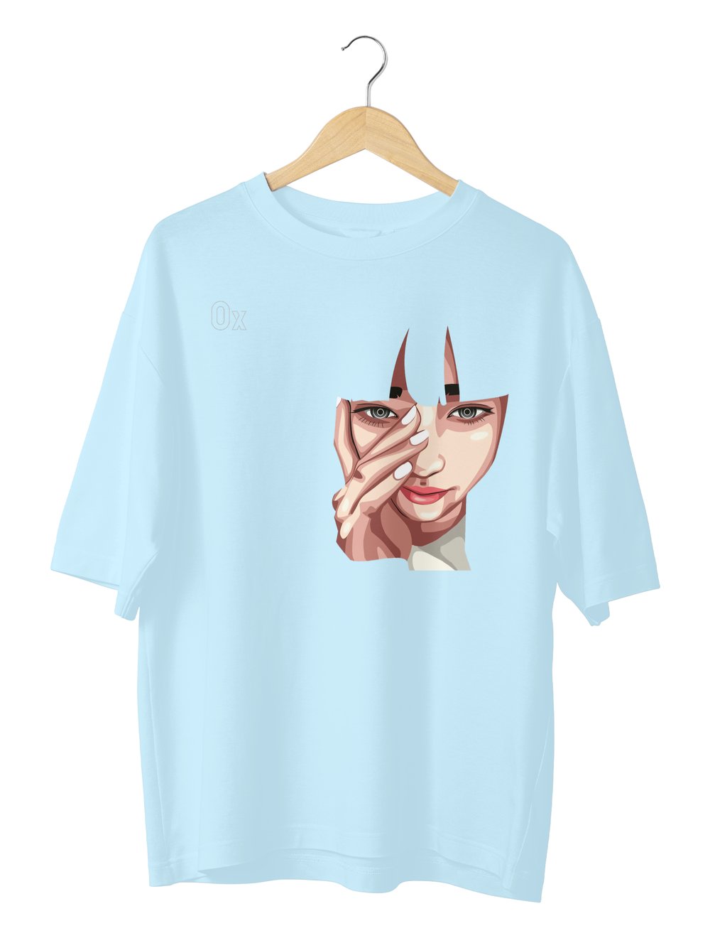 Girl Face Unisex Oversize T-Shirt
