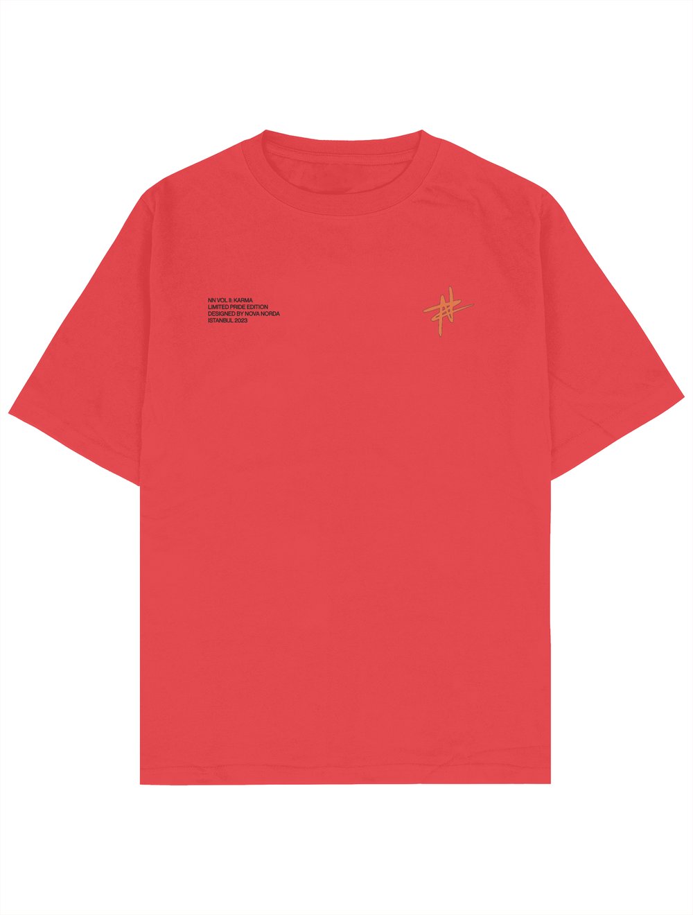 PRIDE COLLECTION CANDY RED OVERSIZE TSHIRT