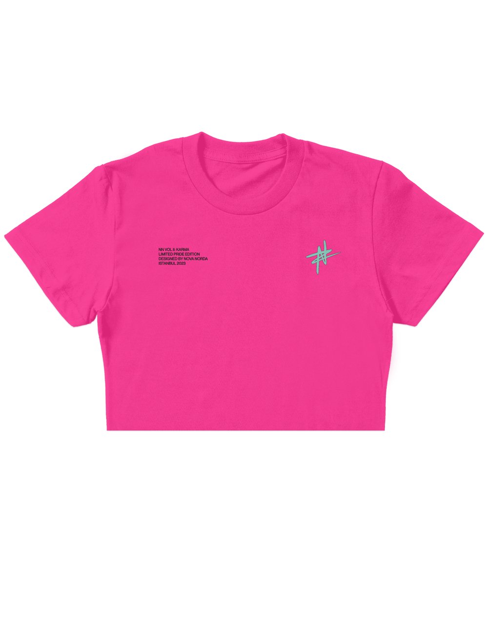 PRIDE COLLECTION PEMBE CROP TOP