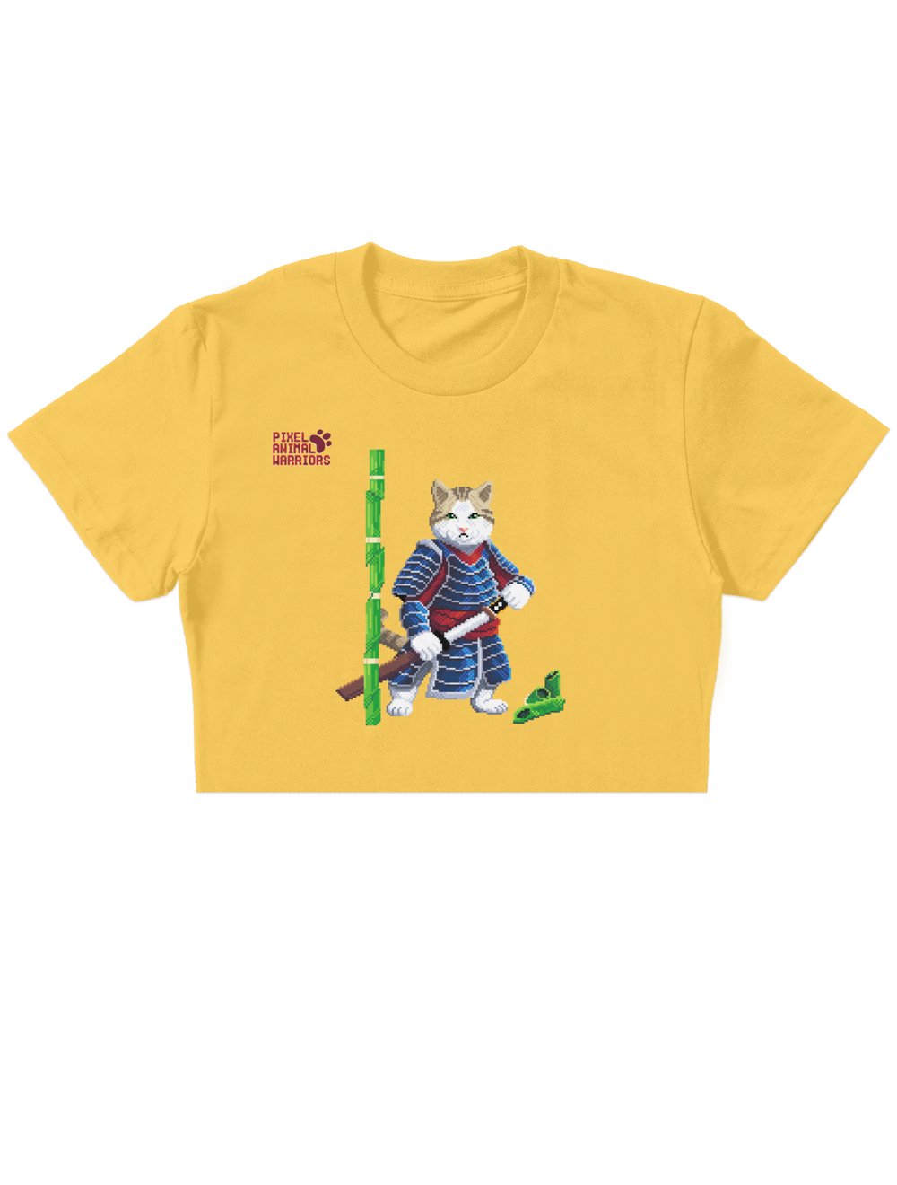 Samurai Cat Crop Top