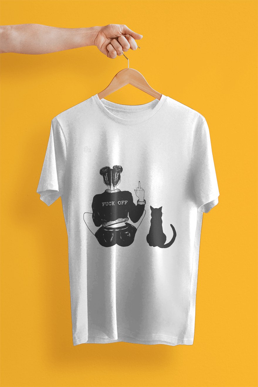 Cat & Girl Unisex T-Shirt