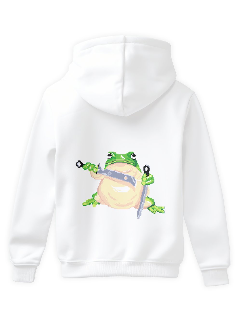 Fighter Frog Hoodie Sırt Baskı