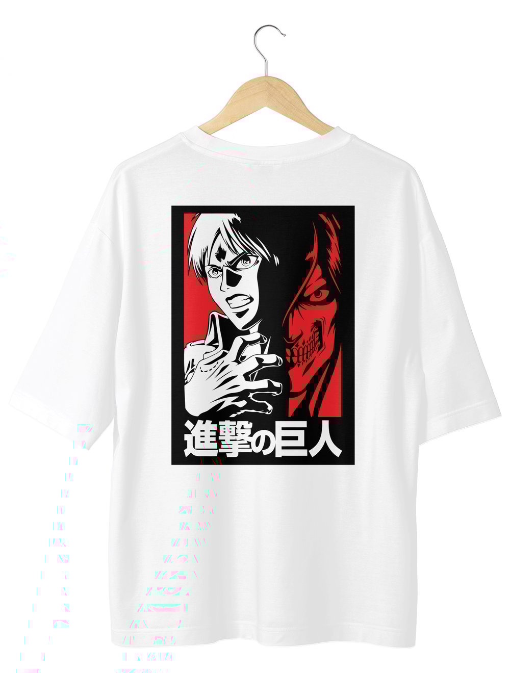 SOF Anime arkalı önlü Baskılı Oversize TShirt
