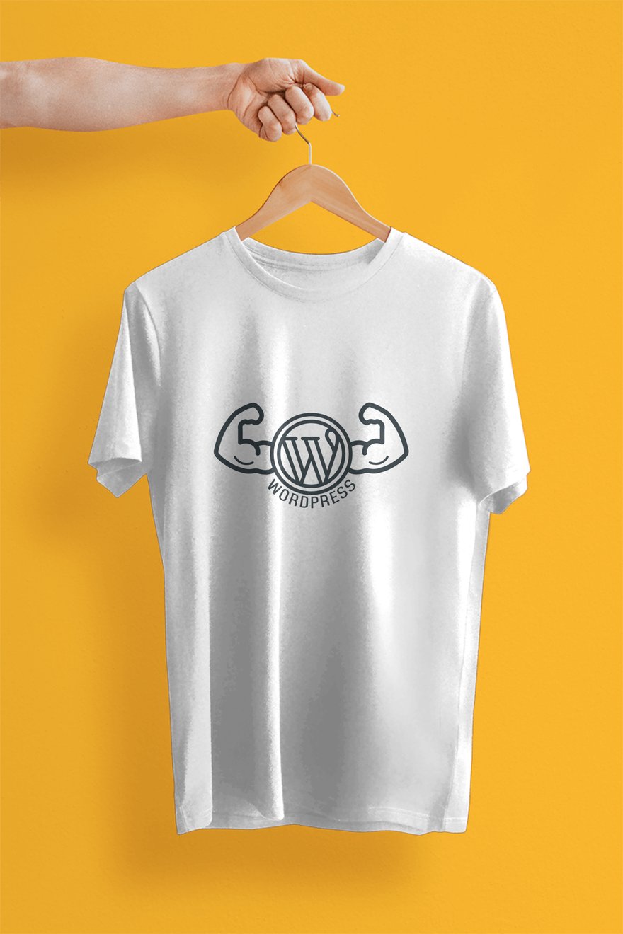 Wordpress Logo Baskılı Tshirt