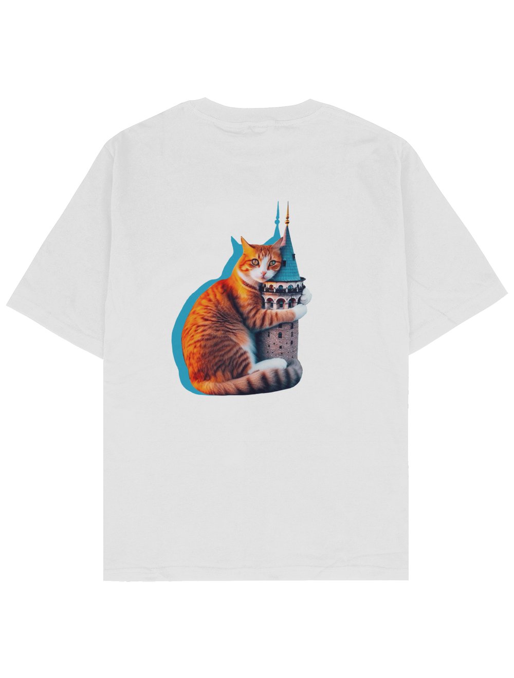 Cat Hugging Galata Oversize TShirt Special Edition