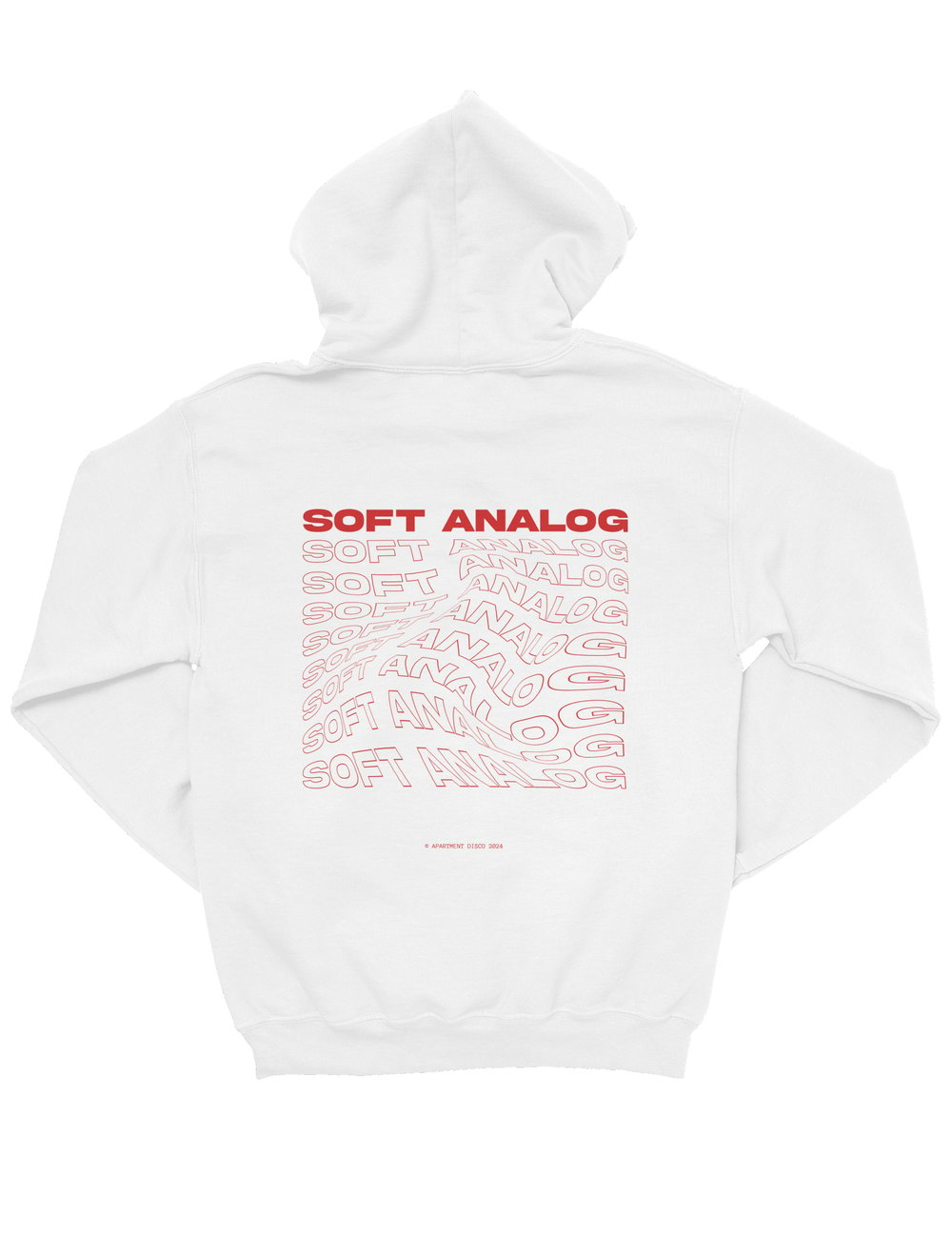 SOFT ANALOG WAVES HOODIE RED