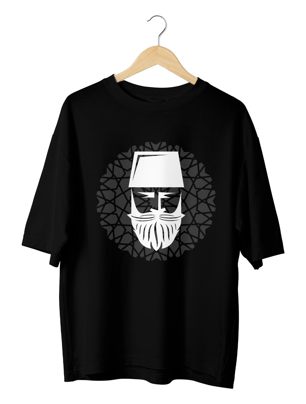 Ottoman Oversize TShirt Beyaz Baskı
