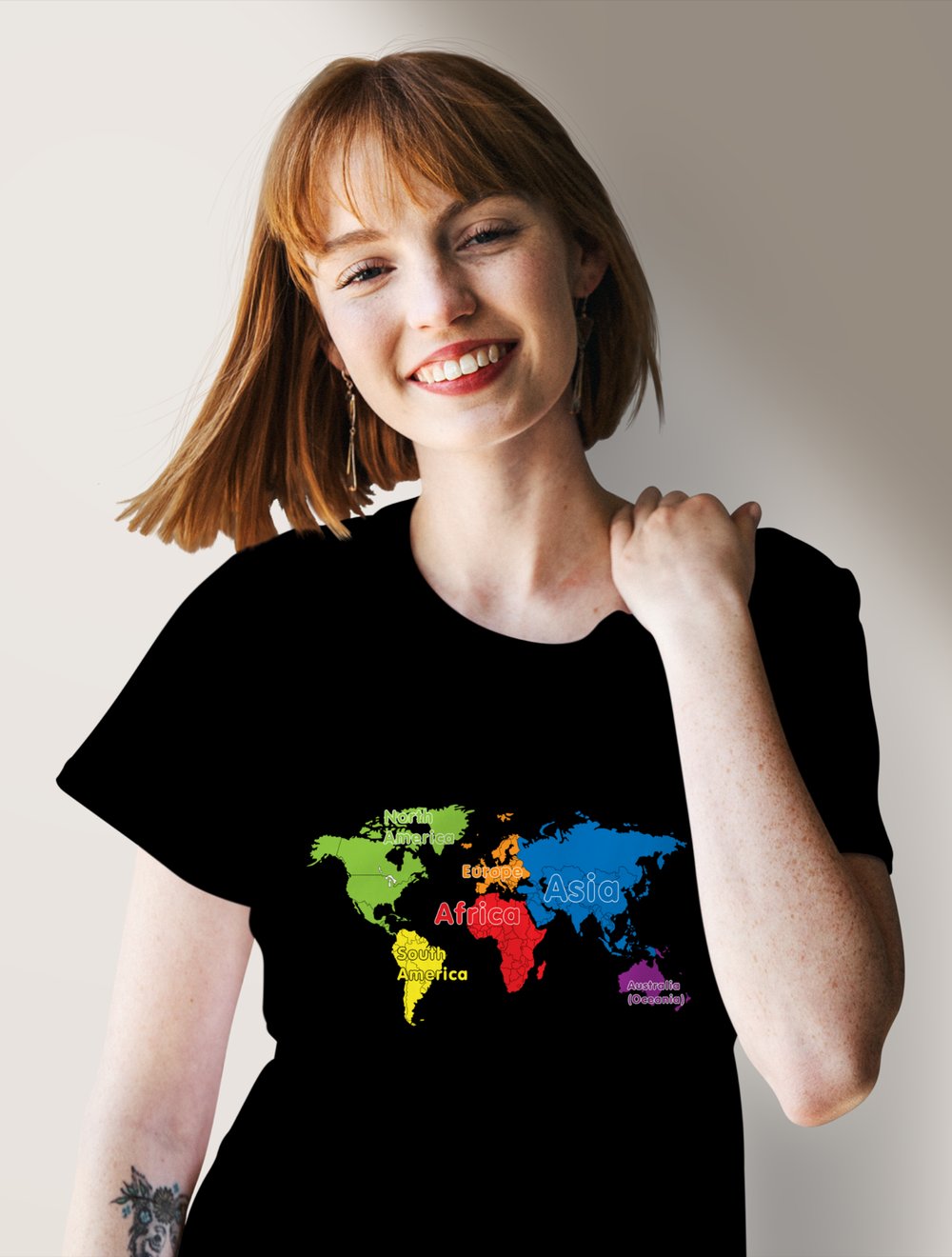 Kıtalarla Dünya T-Shirt 2941859