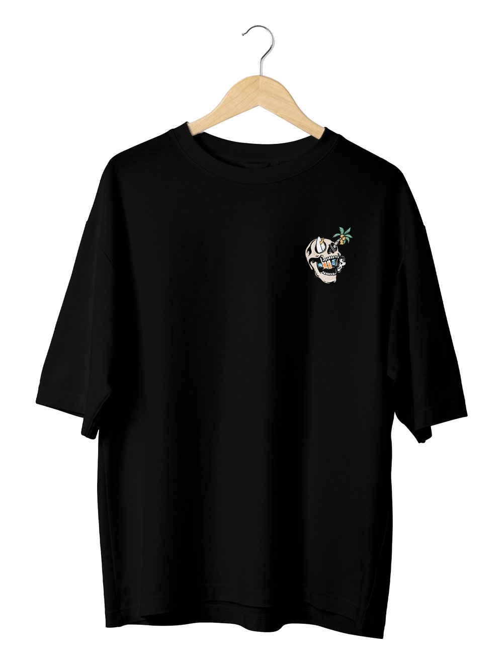 Summer Skull Oversize T-Shirt