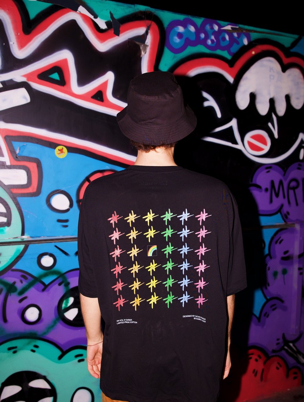 PRIDE COLLECTION SİYAH OVERSIZE TSHIRT