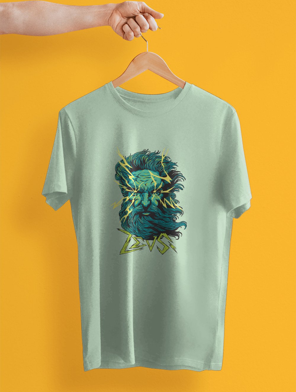 Kuppa Unisex Tişört Wild Thyme Zeus Tasarımlı Tişört KUT1WT001