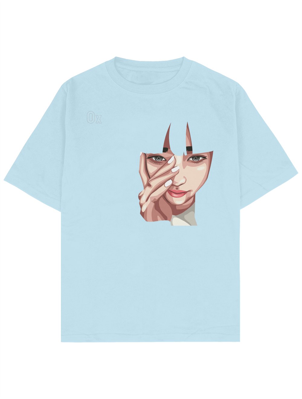 Girl Face Unisex Oversize T-Shirt