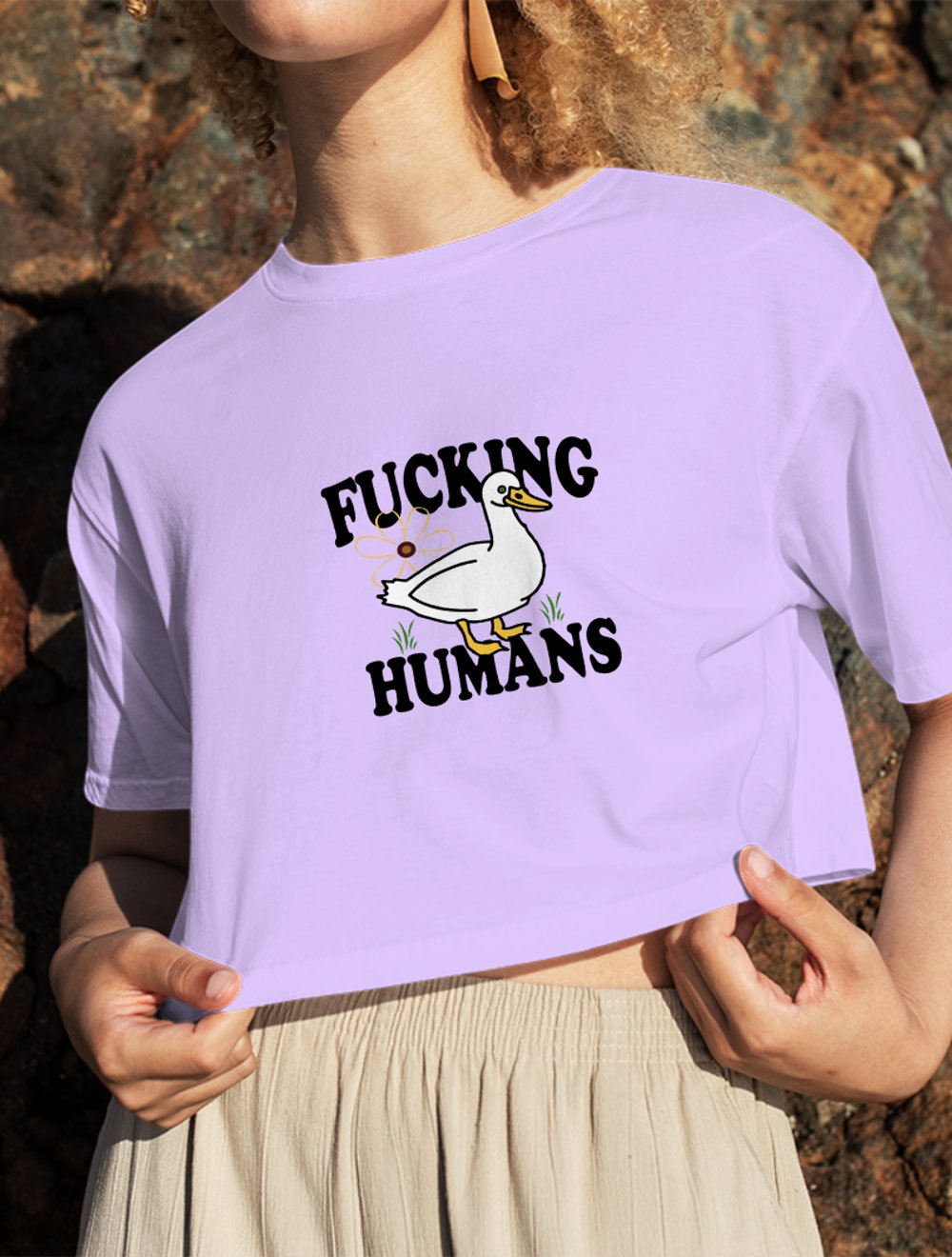 F*cking Humans Crop Top