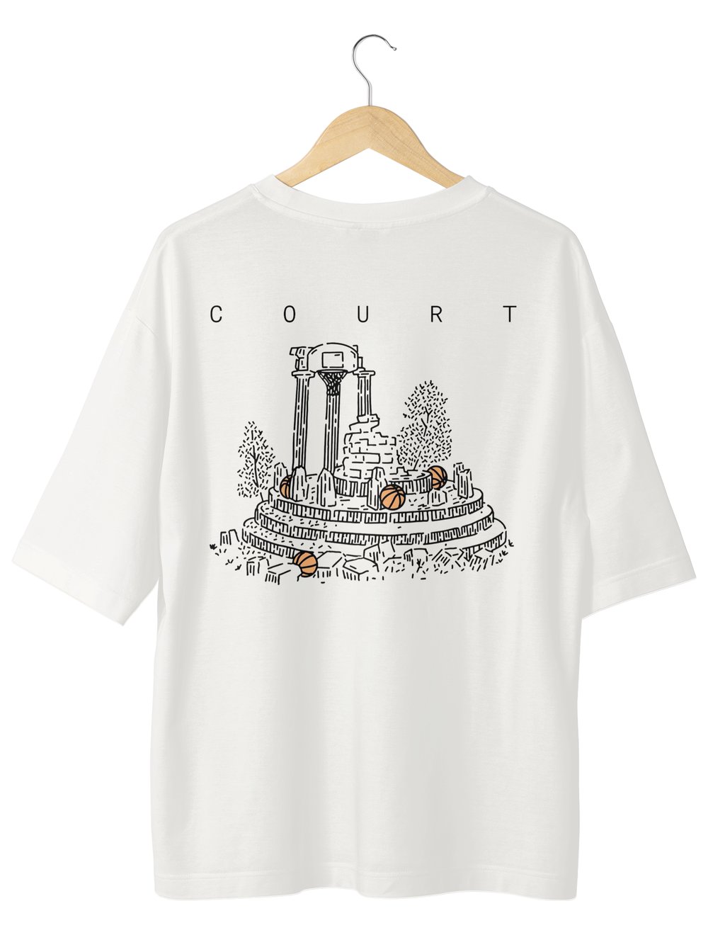 Court Unisex Oversize T-Shirt