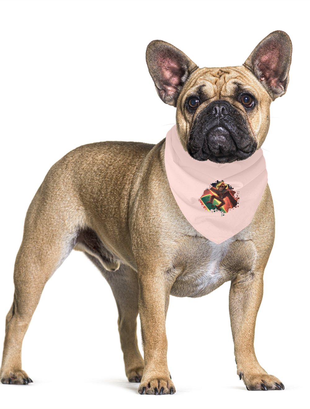 Mars Sörfçüsü Maymun Pet Bandana | Yapay Zeka Tasarımları