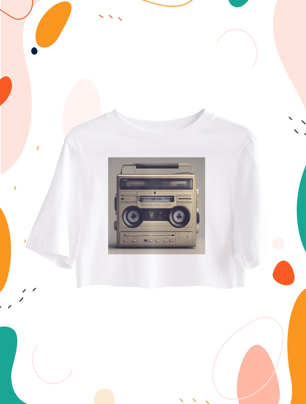 Darla Shop Tape Player Crop Top Oversize 9082112