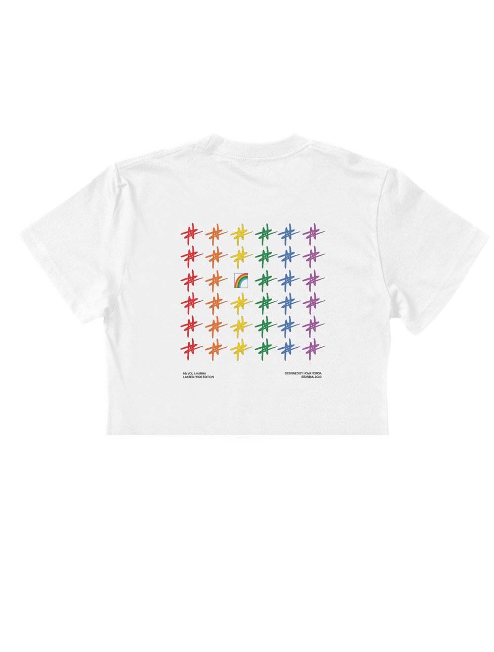 PRIDE COLLECTION BEYAZ CROP TOP