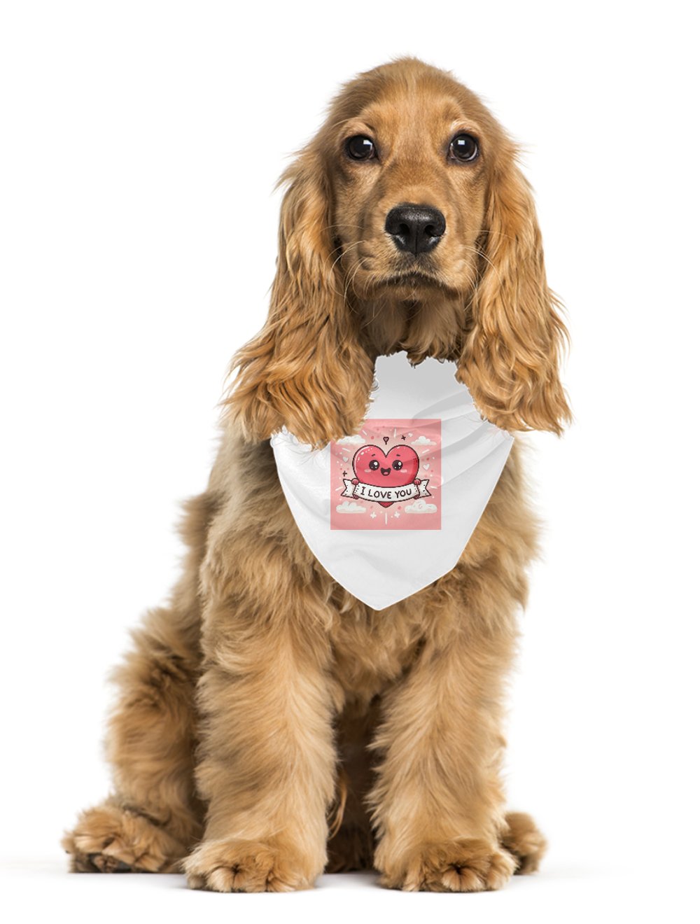 Darla Shop I Love You Pet Bandana 4141554