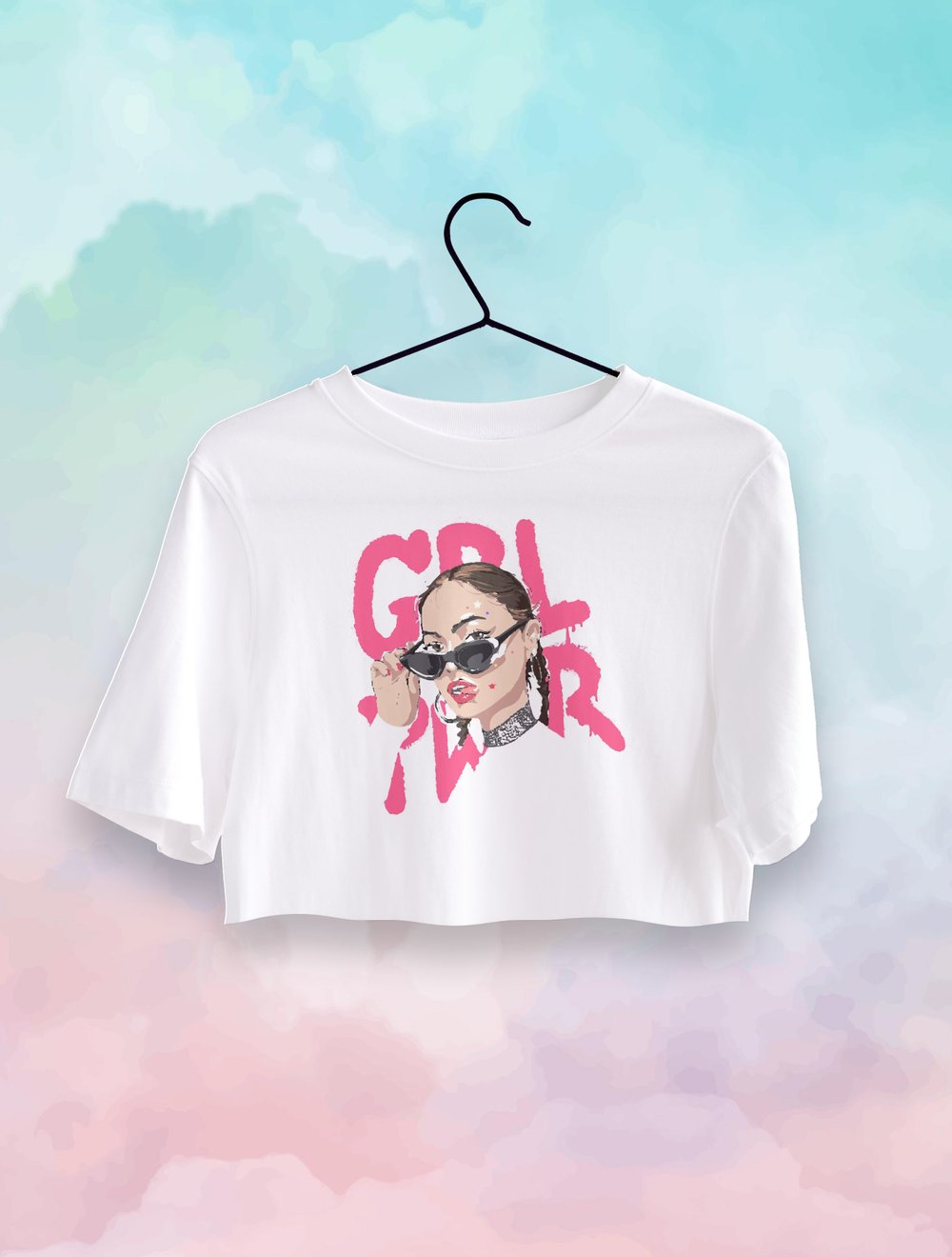 Girl Power Crop Top Oversize