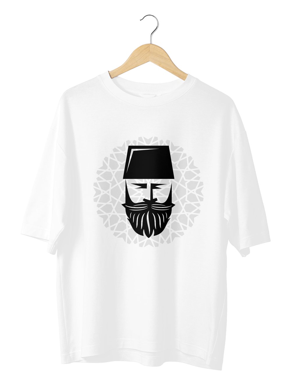 Ottoman Oversize TShirt Siyah Baskı
