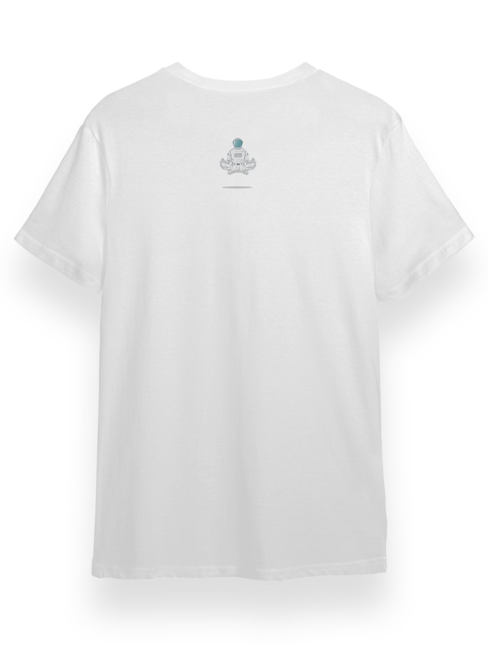 Kuppa Unisex Tişört Beyaz Astronot Tasarımlı Tişört KUT1B001