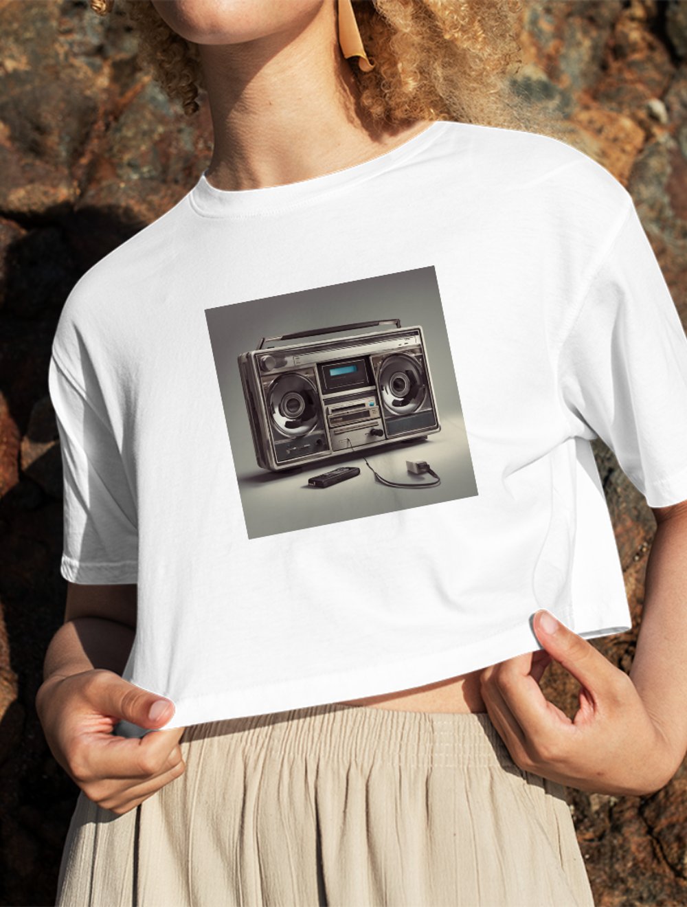 Darla Shop Tape Player Crop Top Oversize 4922203