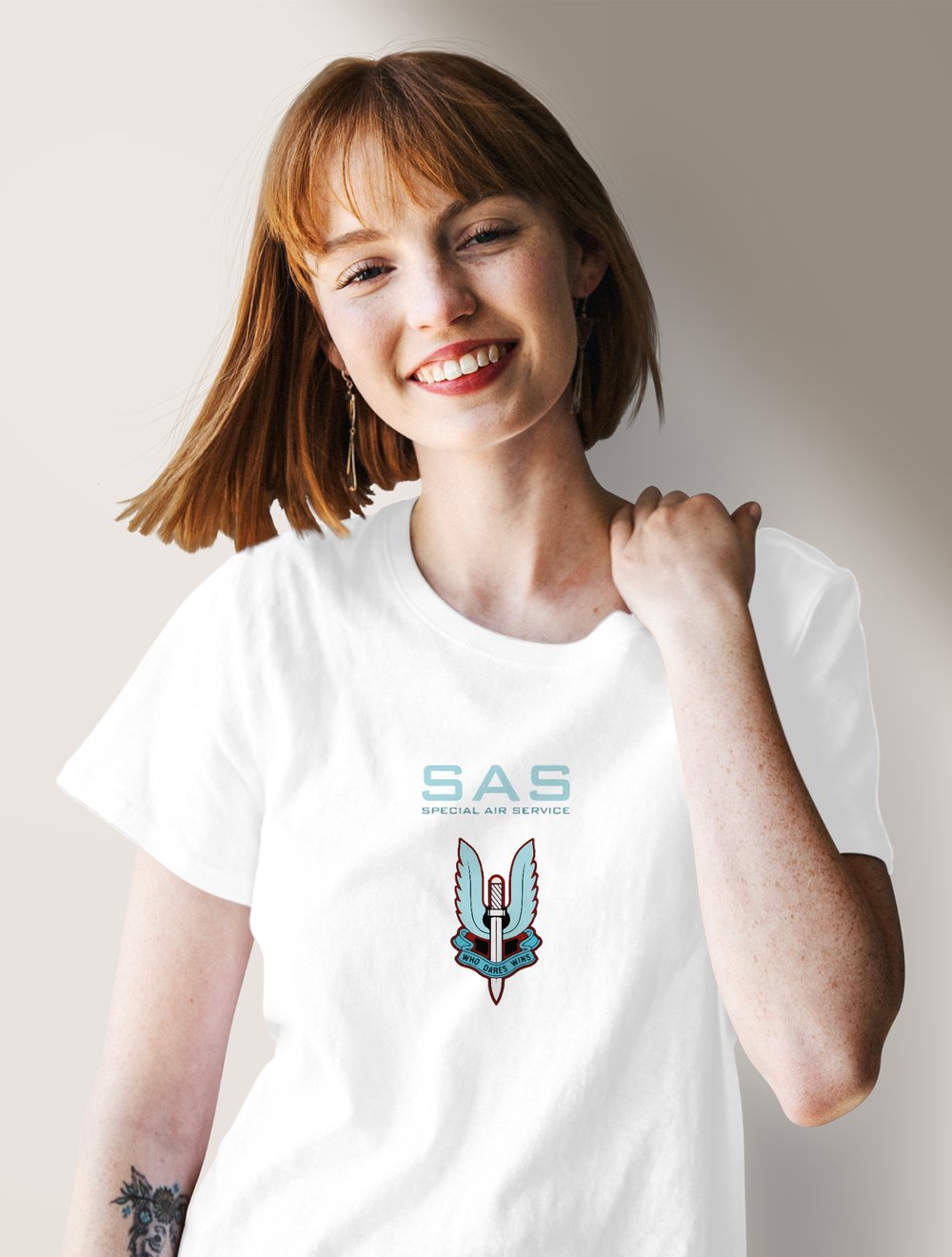 SOF SAS baskılı regular tshirt