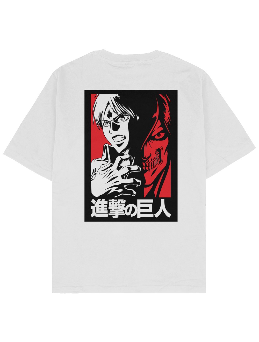 SOF Anime arkalı önlü Baskılı Oversize TShirt