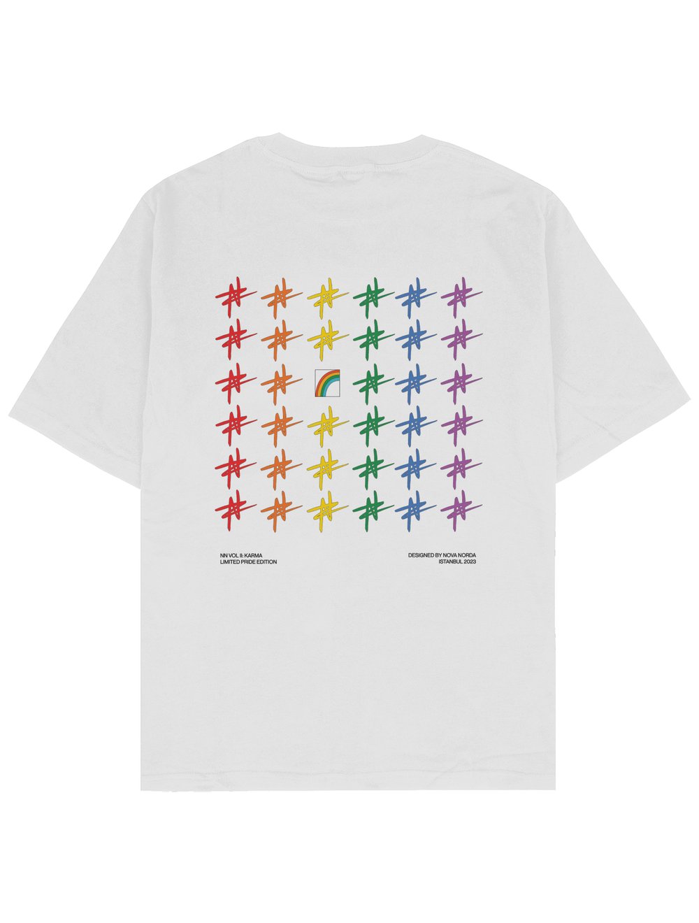 PRIDE COLLECTION BEYAZ OVERSIZE TSHIRT