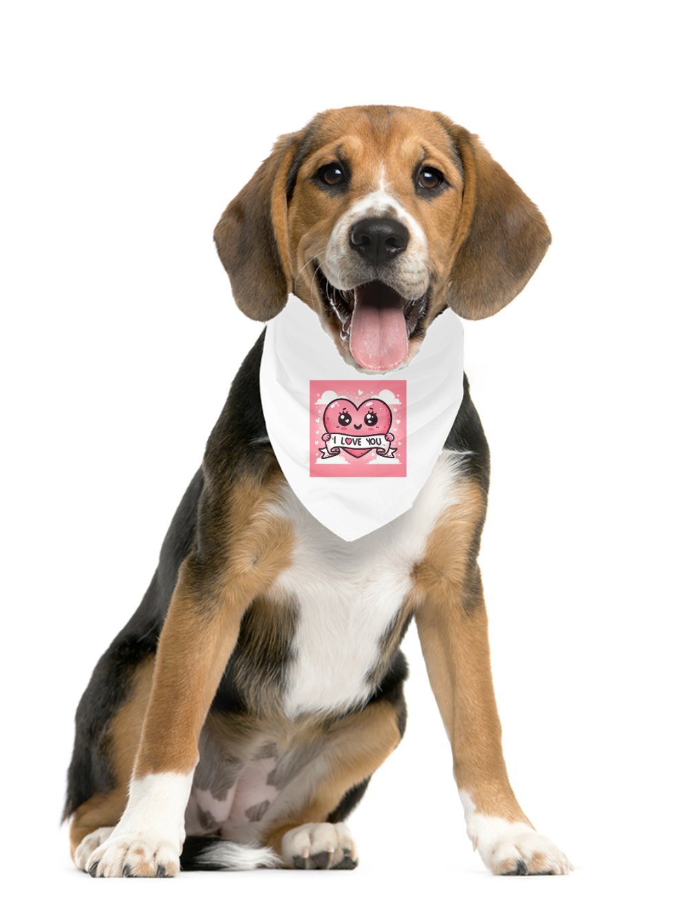 Darla Shop I Love You Pet Bandana 6461929