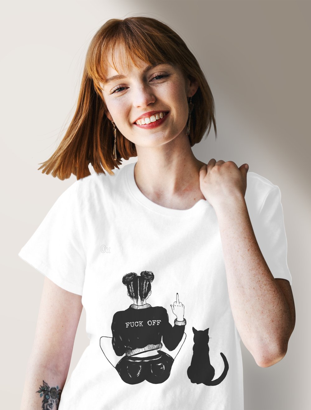 Cat & Girl Unisex T-Shirt