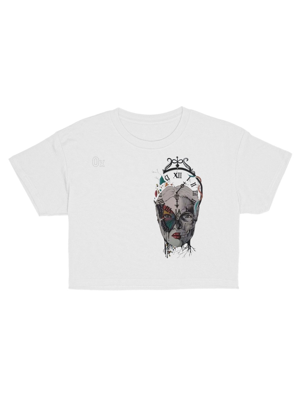 Butterfly Clock Crop Top