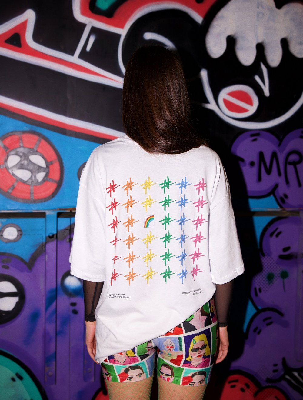 PRIDE COLLECTION BEYAZ OVERSIZE TSHIRT