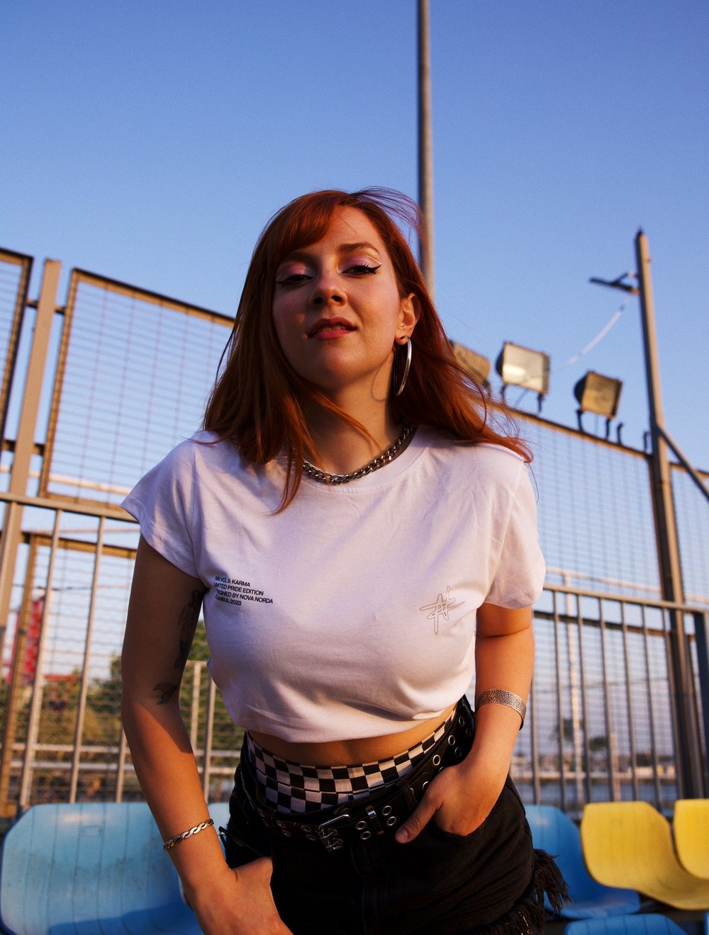 PRIDE COLLECTION BEYAZ CROP TOP