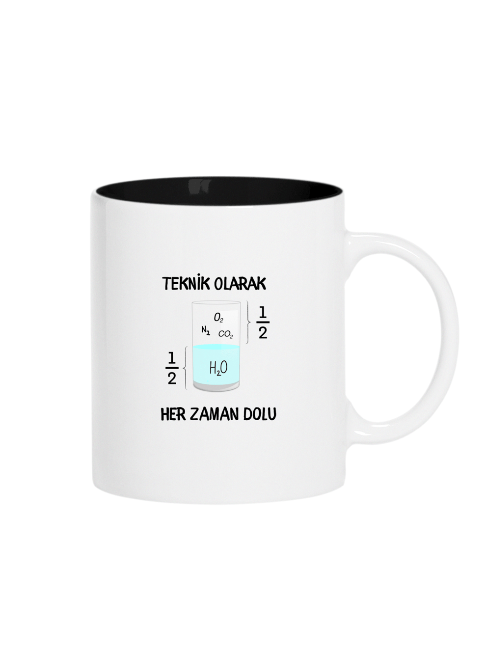 Matematik Giyim Siyah Kupa
