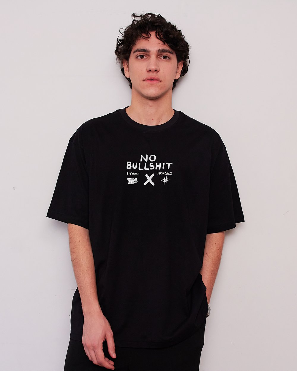 HAPPY BEAR SİYAH OVERSIZE TSHIRT