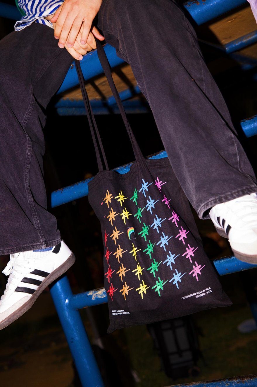 PRIDE COLLECTION SİYAH BEZ ÇANTA