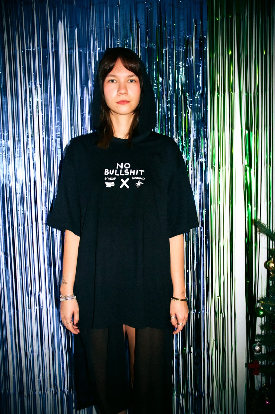 HAPPY BEAR SİYAH OVERSIZE TSHIRT