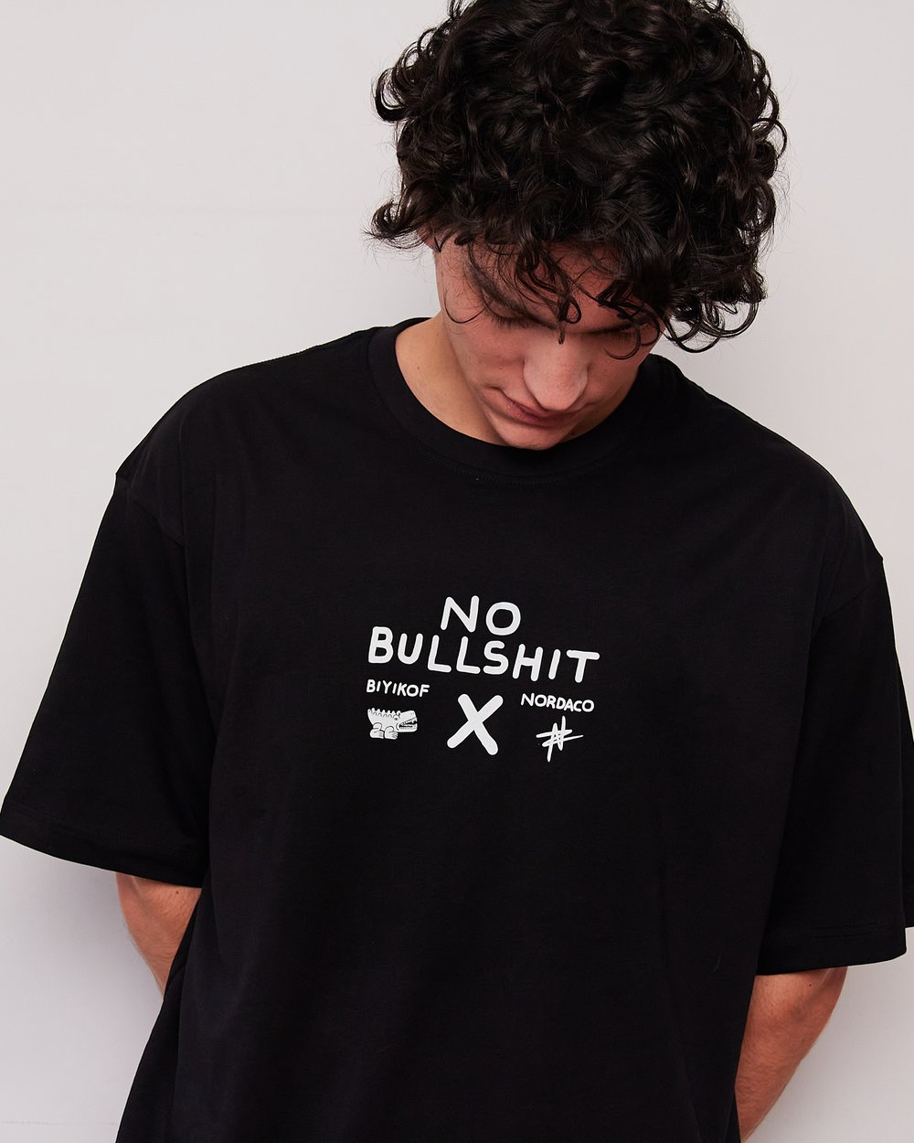 HAPPY BEAR SİYAH OVERSIZE TSHIRT