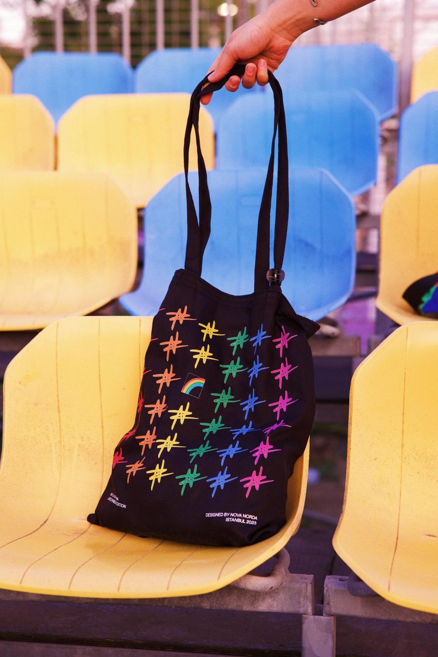 PRIDE COLLECTION SİYAH BEZ ÇANTA