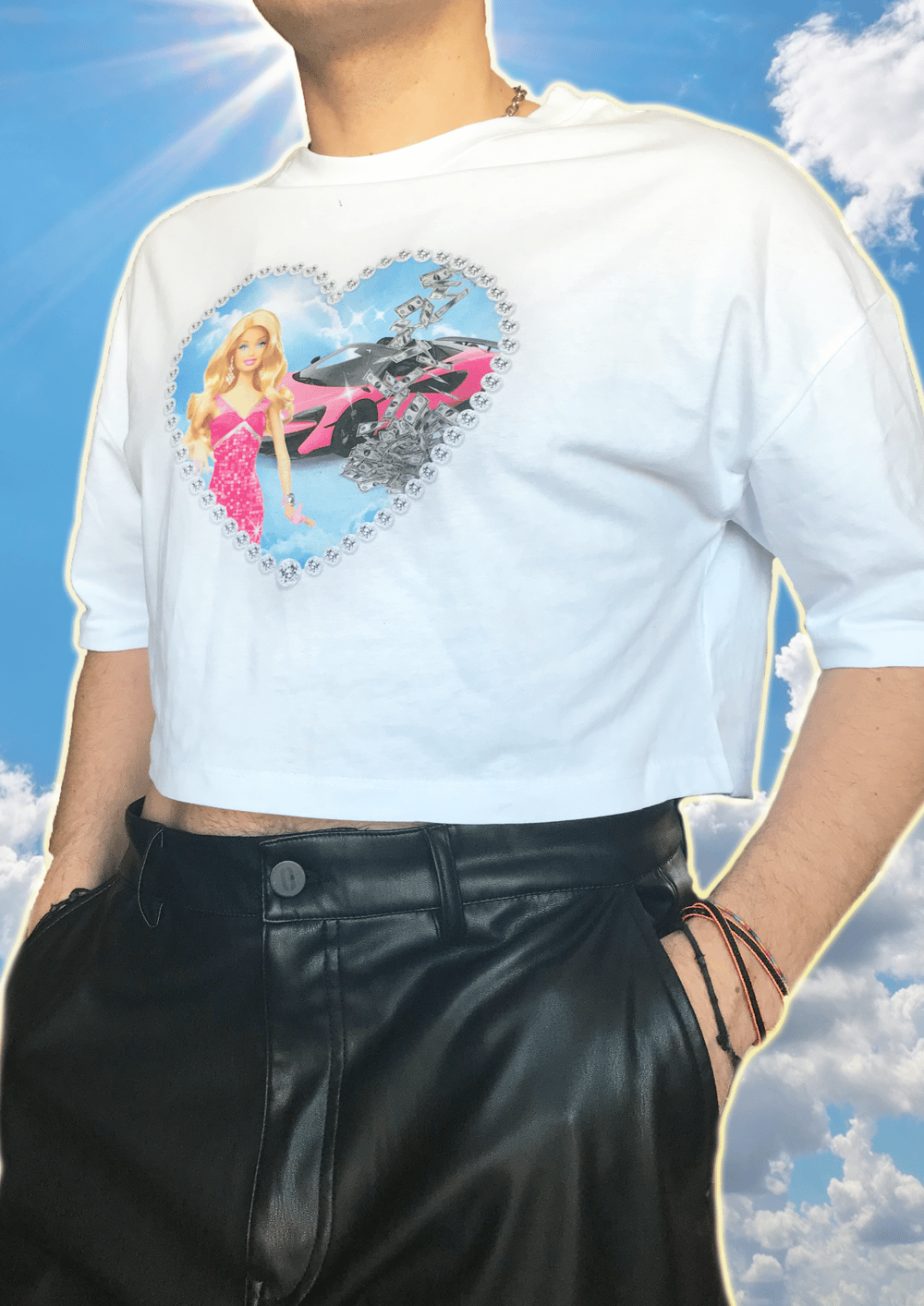 Material Gworl Crop Top