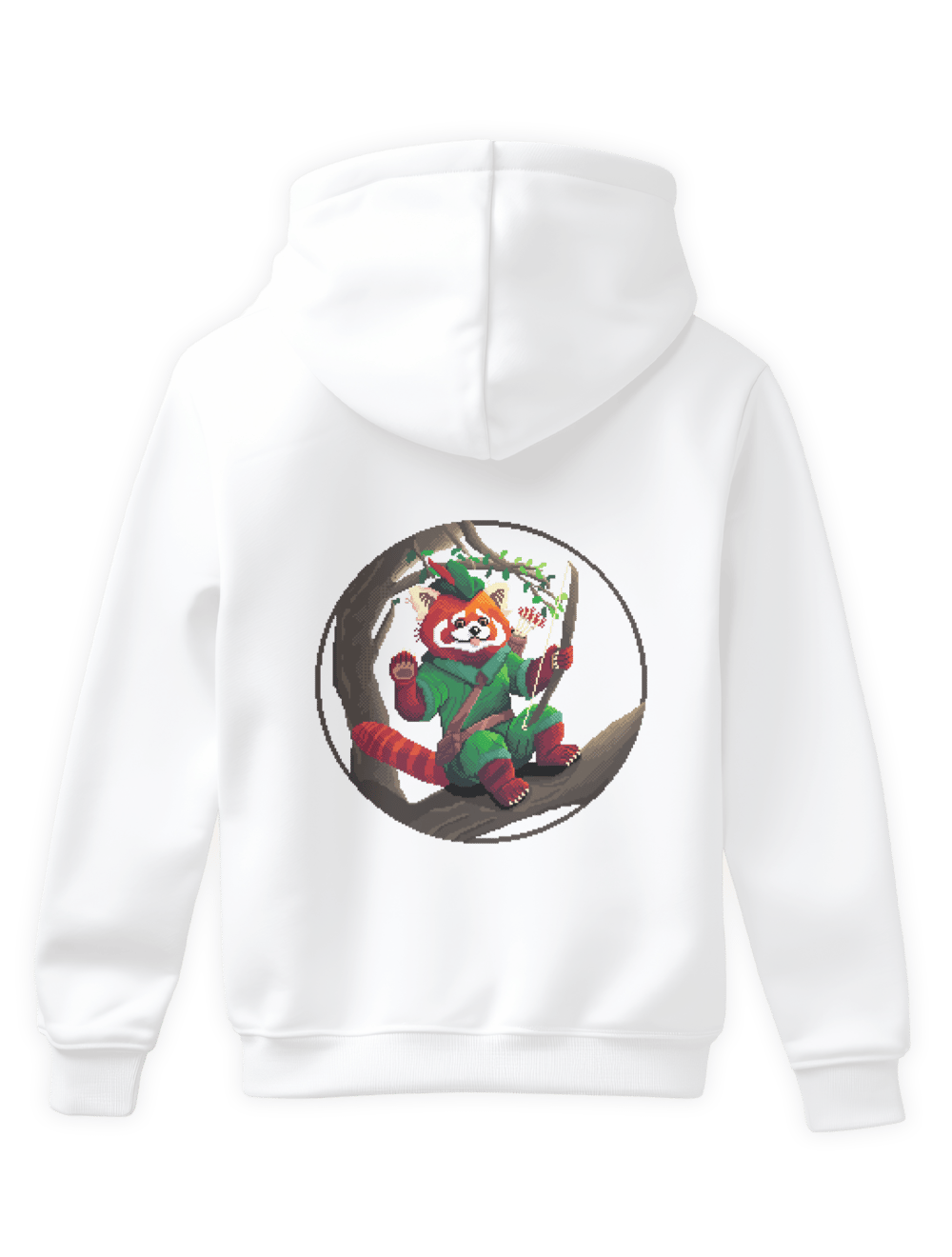 Ranger Red Panda Hoodie Sırt Baskı